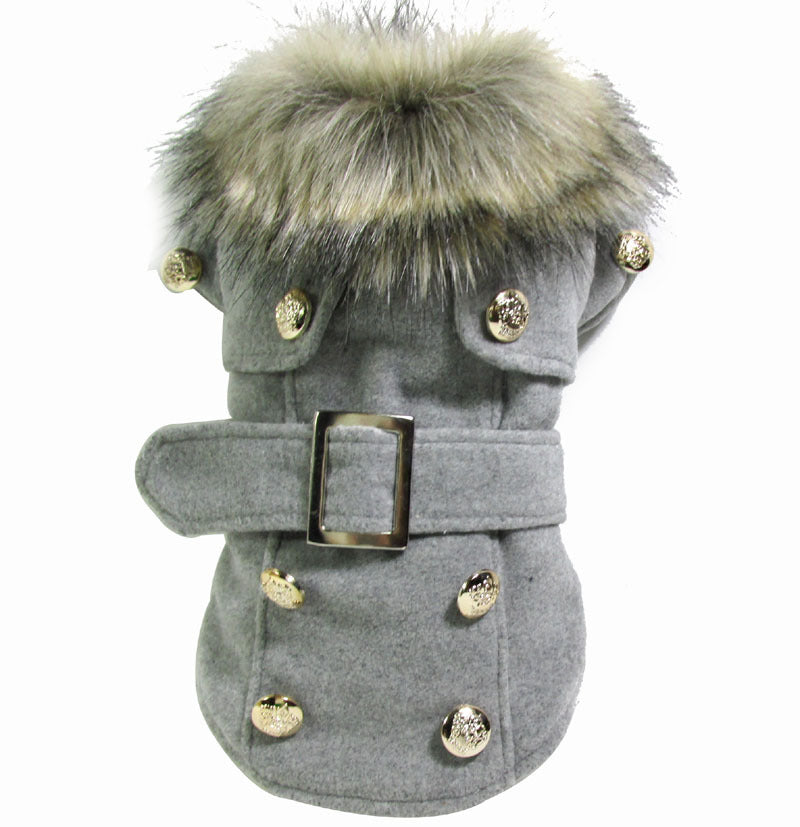 Warm Wool-Blend Dog Winter Coat