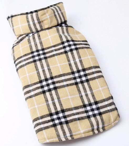 Plaid Winter Jacket for Dogs