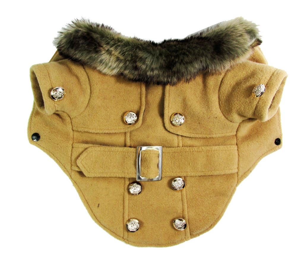 Warm Wool-Blend Dog Winter Coat