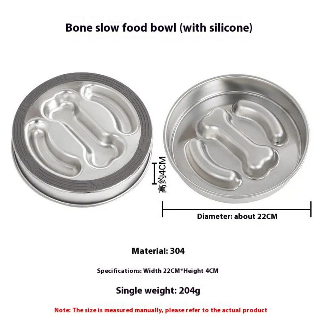 Stainless Steel Slow Feeding Bowl