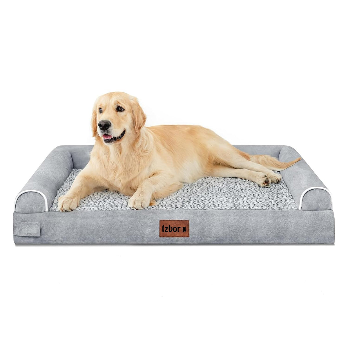 Orthopedic Memory Foam Dog Bed — Waterproof, Washable Cover