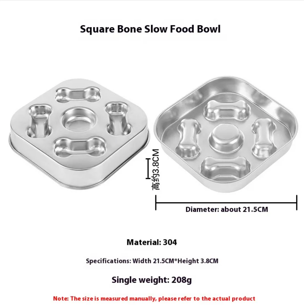 Stainless Steel Slow Feeding Bowl