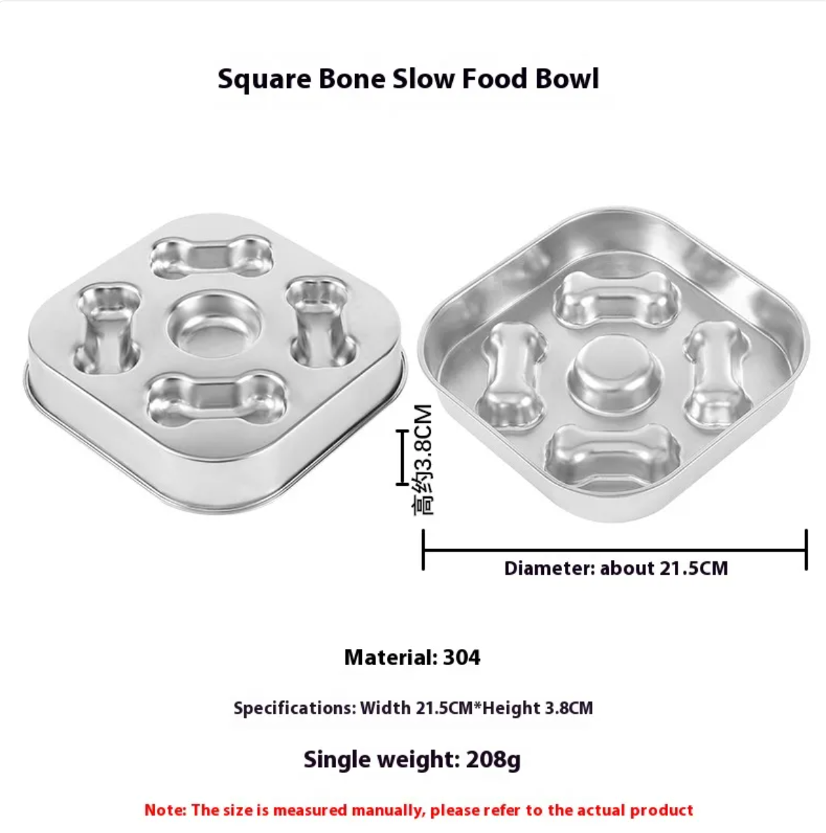 Stainless Steel Slow Feeding Bowl