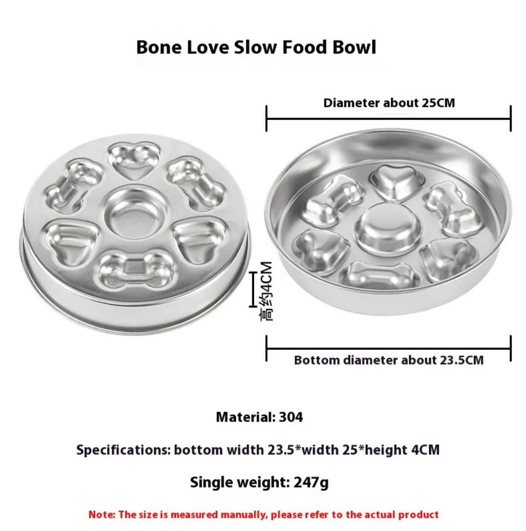 Stainless Steel Slow Feeding Bowl