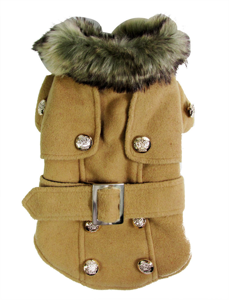 Warm Wool-Blend Dog Winter Coat