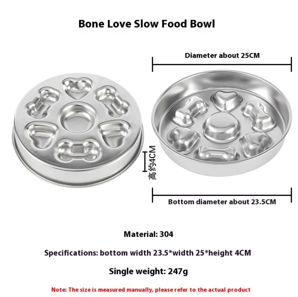 Stainless Steel Slow Feeding Bowl