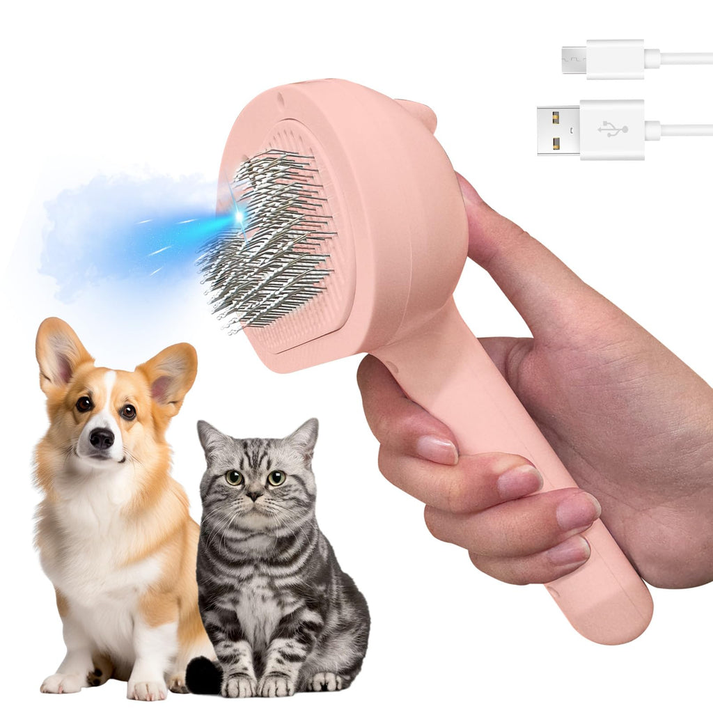Steam Grooming Brush for Dogs & Cats