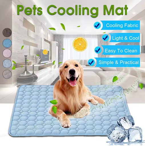 Cooling Pet Mat and Blanket — Breathable and Machine Washable