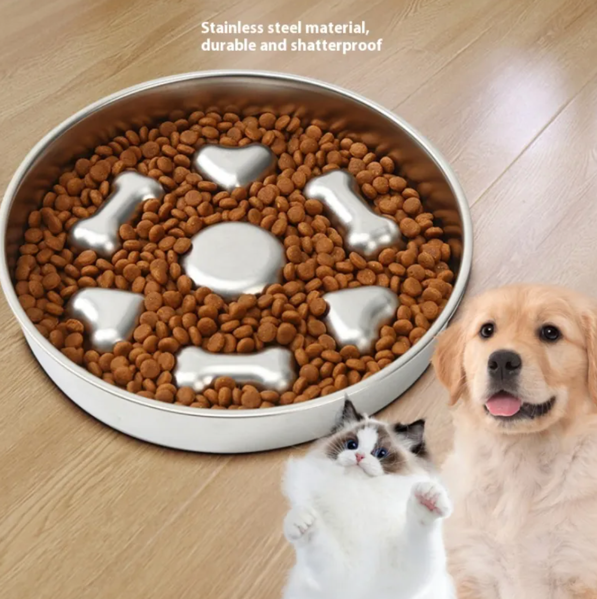 Stainless Steel Slow Feeding Bowl