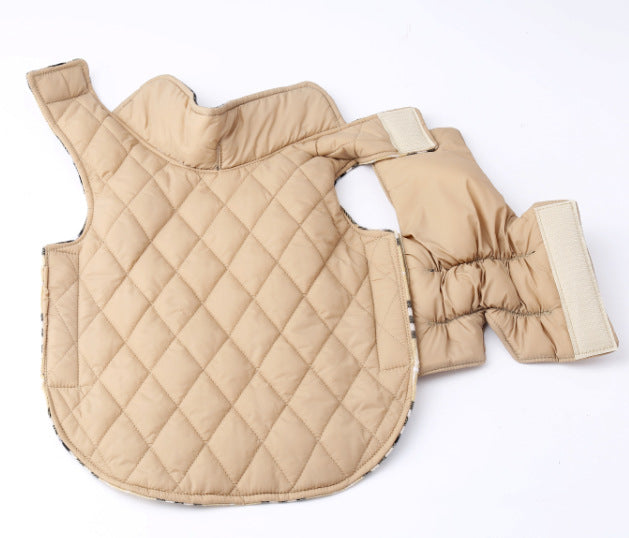 Plaid Winter Jacket for Dogs