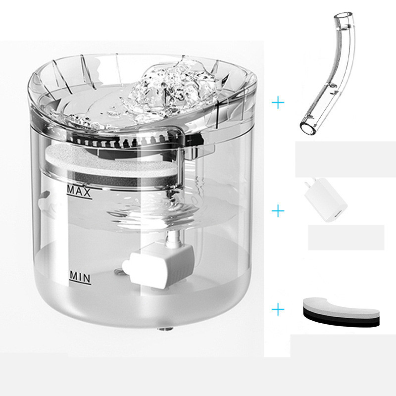 Automatic Pet Water Fountain — Continuous Flowing Stream