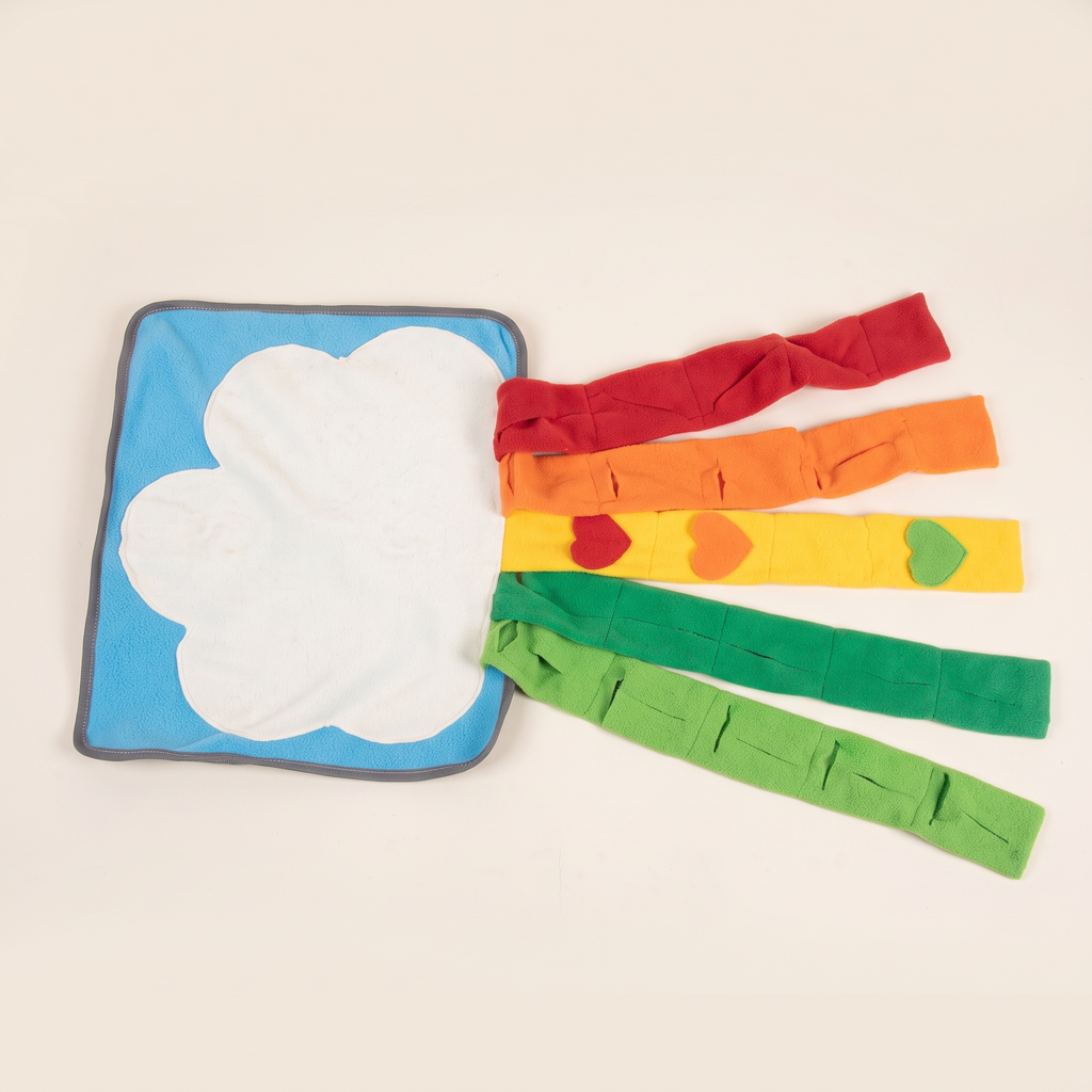 Rainbow snuffle mat for dogs